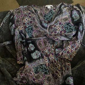 Printed dress shirt size M